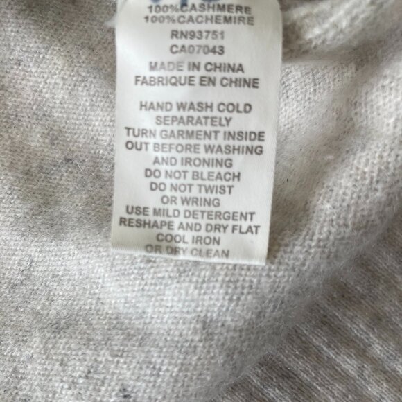 In Cashmere 100% cashmere grey crew neck sweater / pullover - Picture 4 of 4